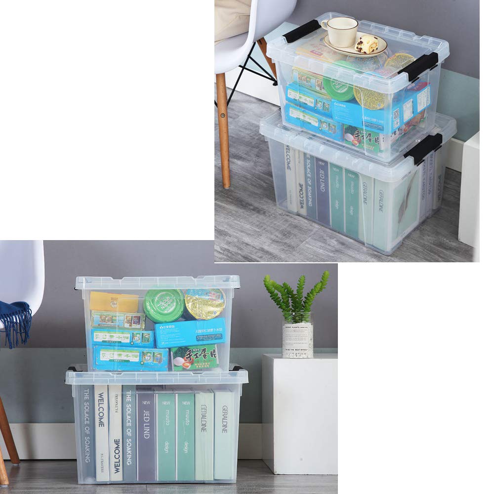 22 Quart Plastic Storage Box with Lid (6 Count)