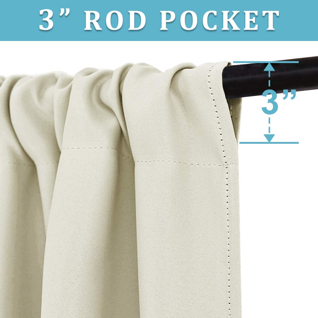Curtains for Bedroom Living Room Dining Room 102 inches Long (2 Count)