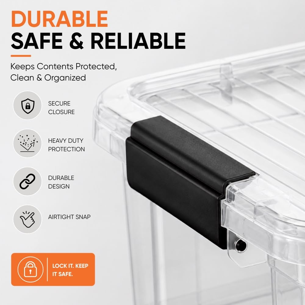 Storage Bins with Lids (5 Count)