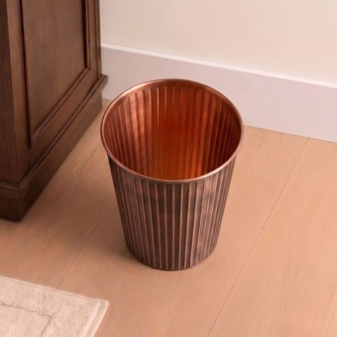 Metal Bathroom Trash Can