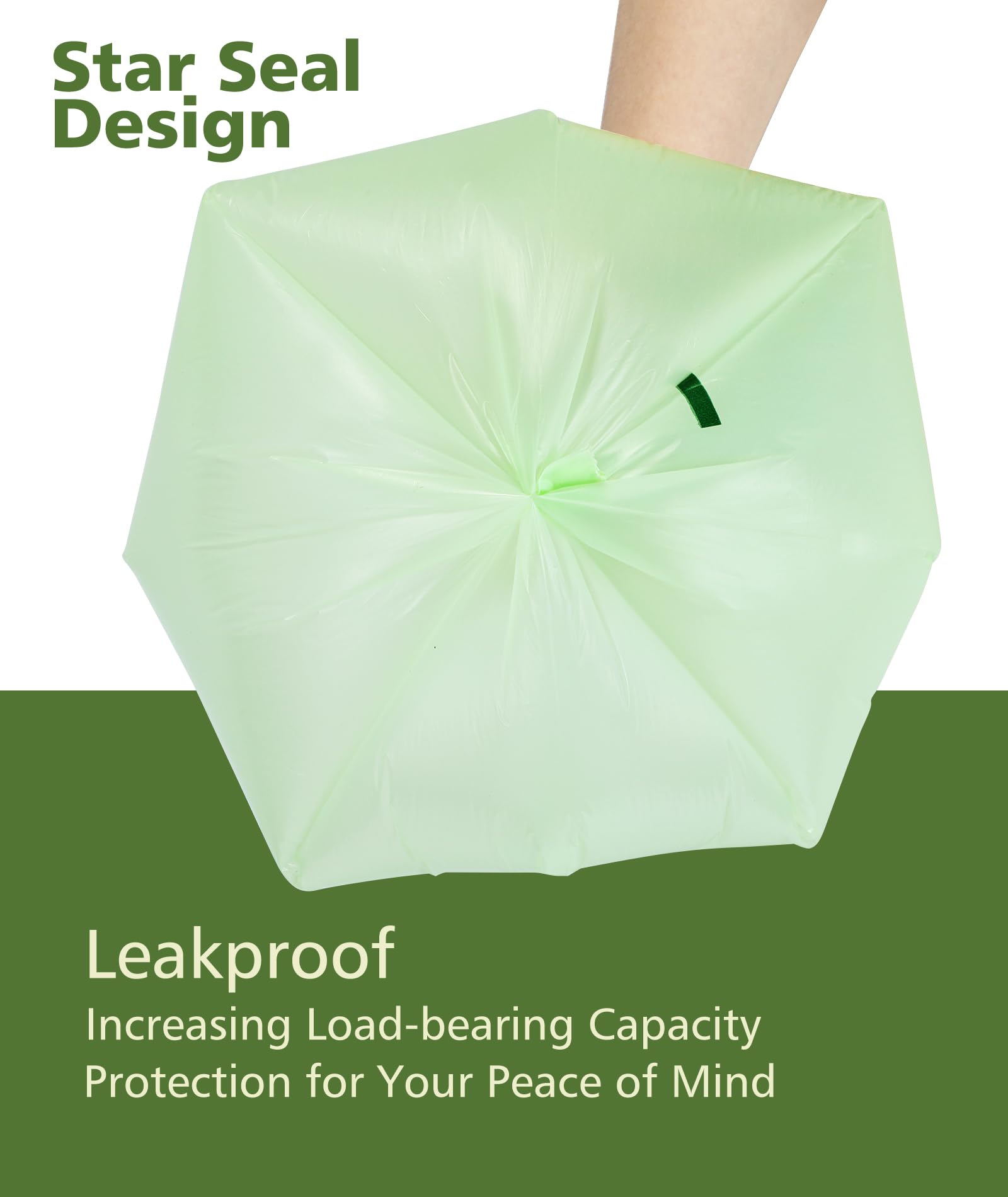 Small Compost Bags 2.6 Gallon Trash Bag (150 Count)