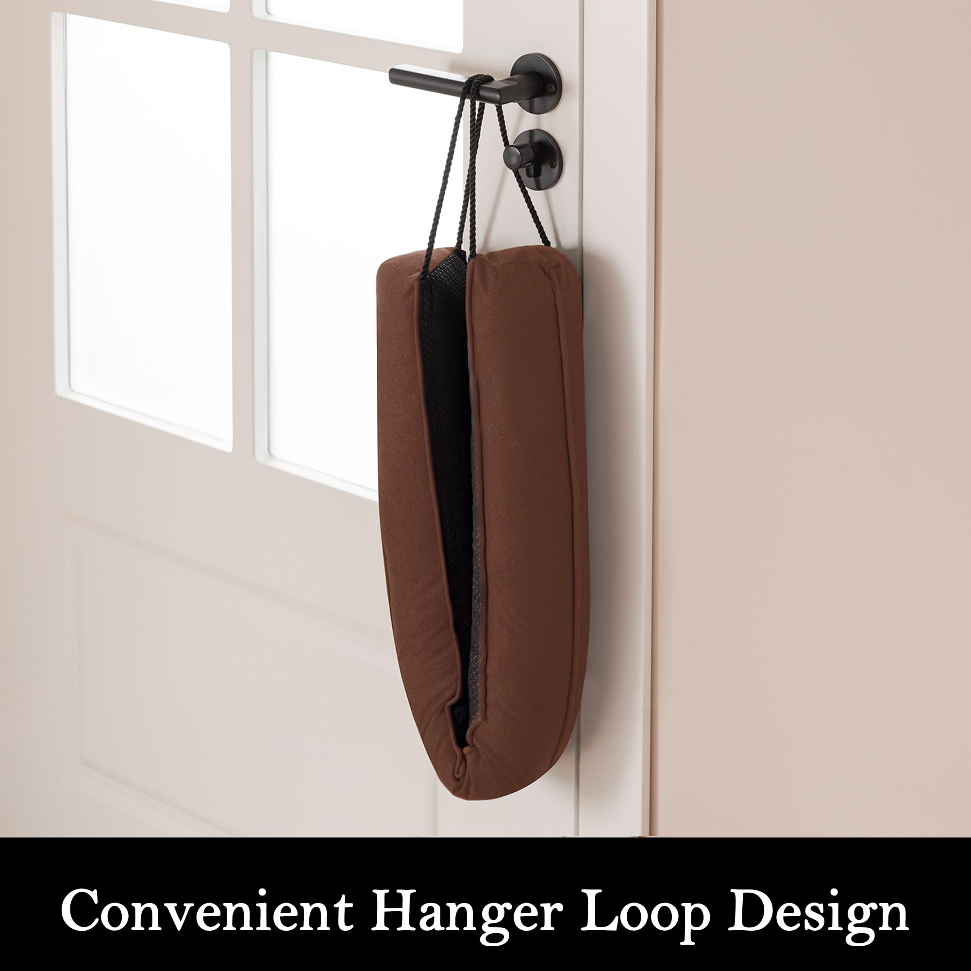 Door Draft Stopper with Removable Washable Cover