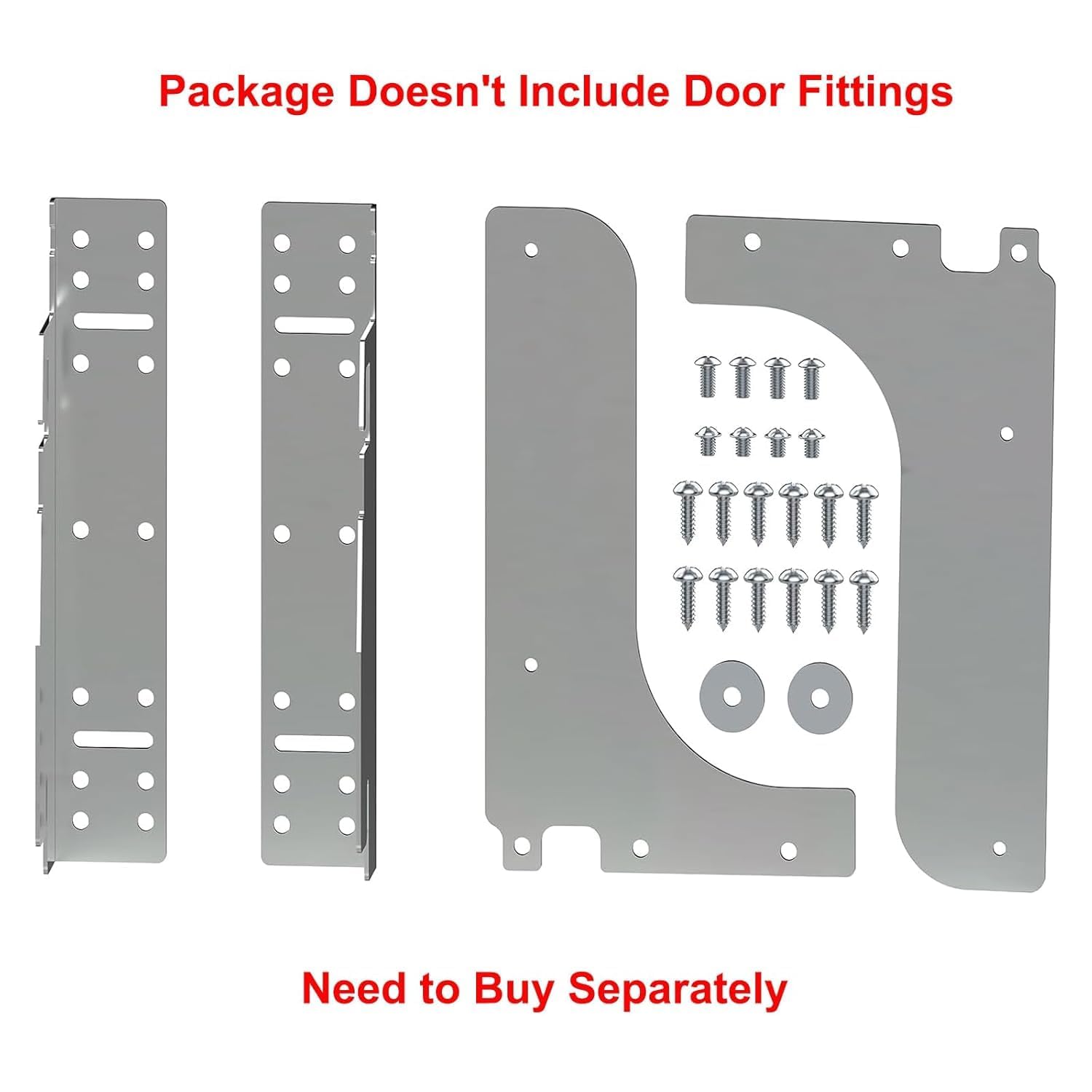 Double Pull Out Trash Can for Under Kitchen Cabinets Include Double 35QT Trash Bin Doesn't Include Door Fittings