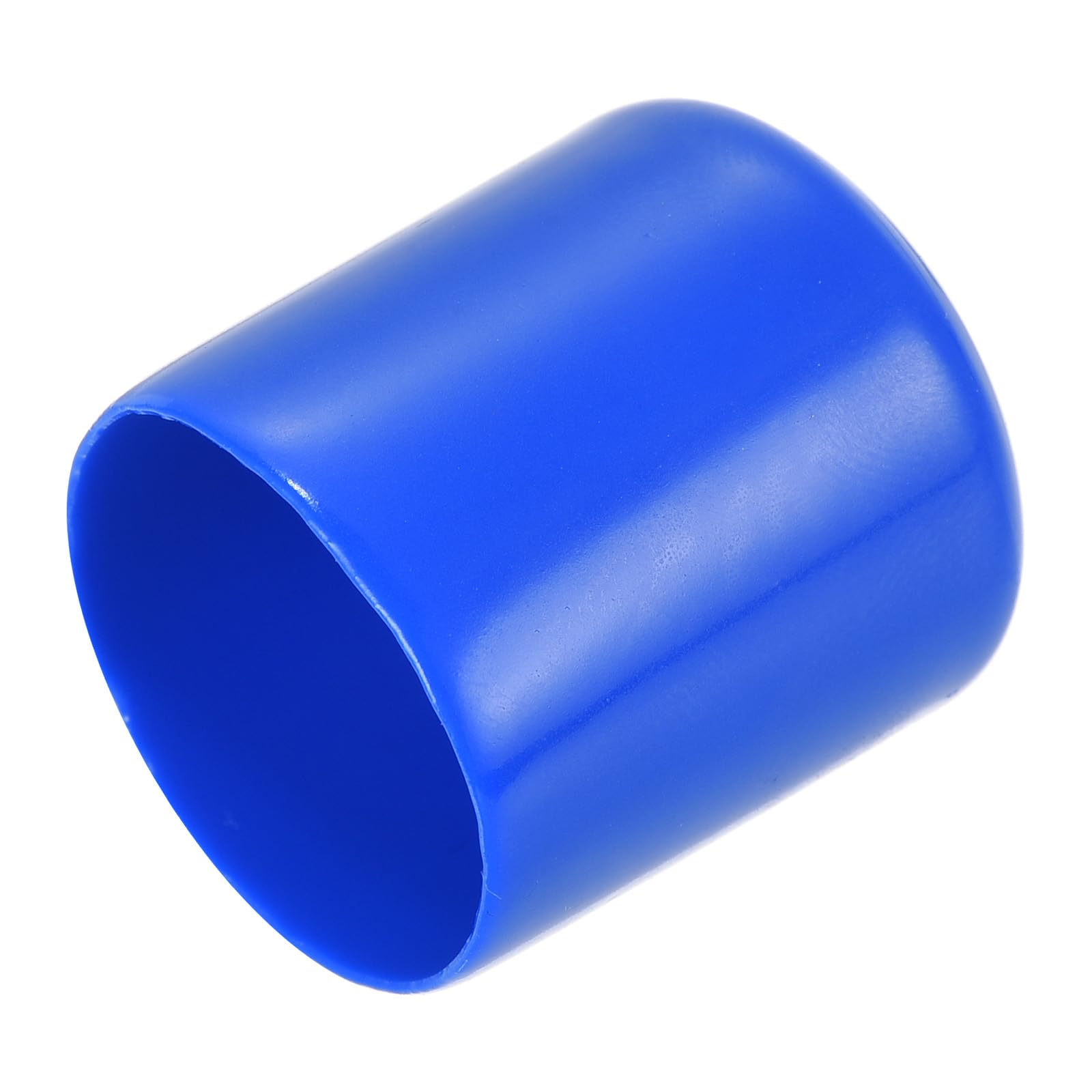 20pcs Rubber End Caps 27mm ID Vinyl Round Tube Bolt Cap Cover Screw Thread Protectors Blue