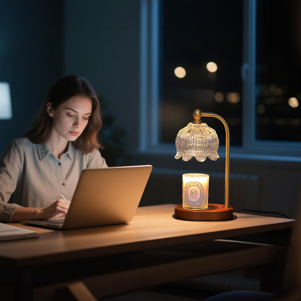 Candle Warmer Lamp with Timer Dimmable