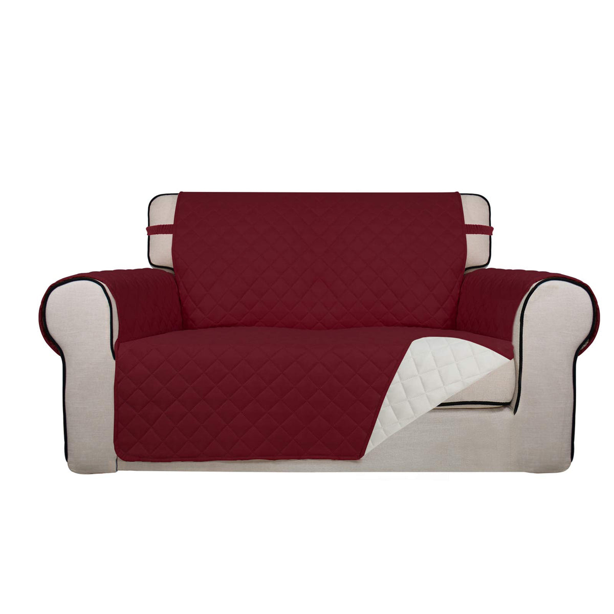 Reversible Quilted Couch Covers for Dogs Loveseat Sofa Cover 46.5”