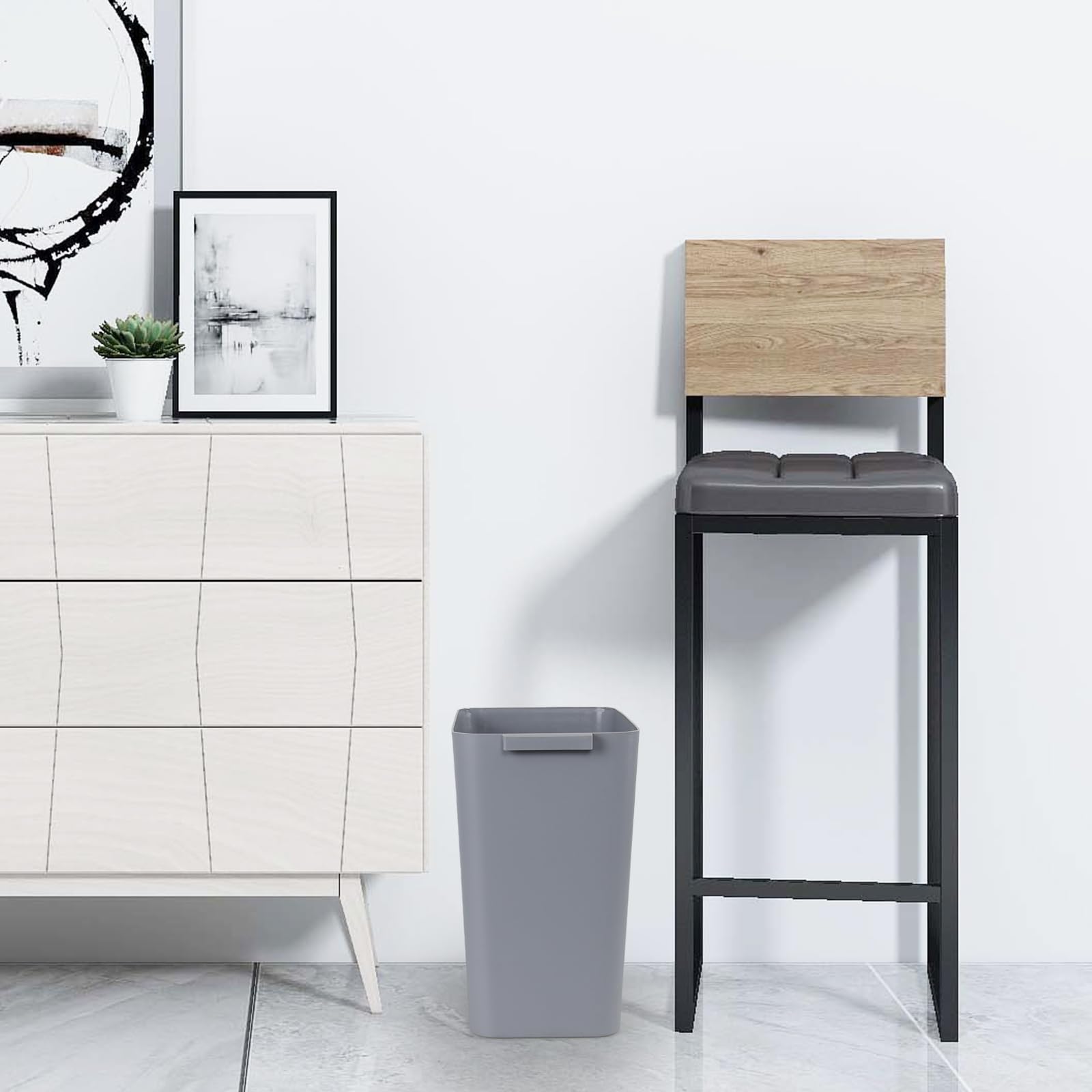 4.5 Gallon Small Plastic Waste Basket (3 Count)