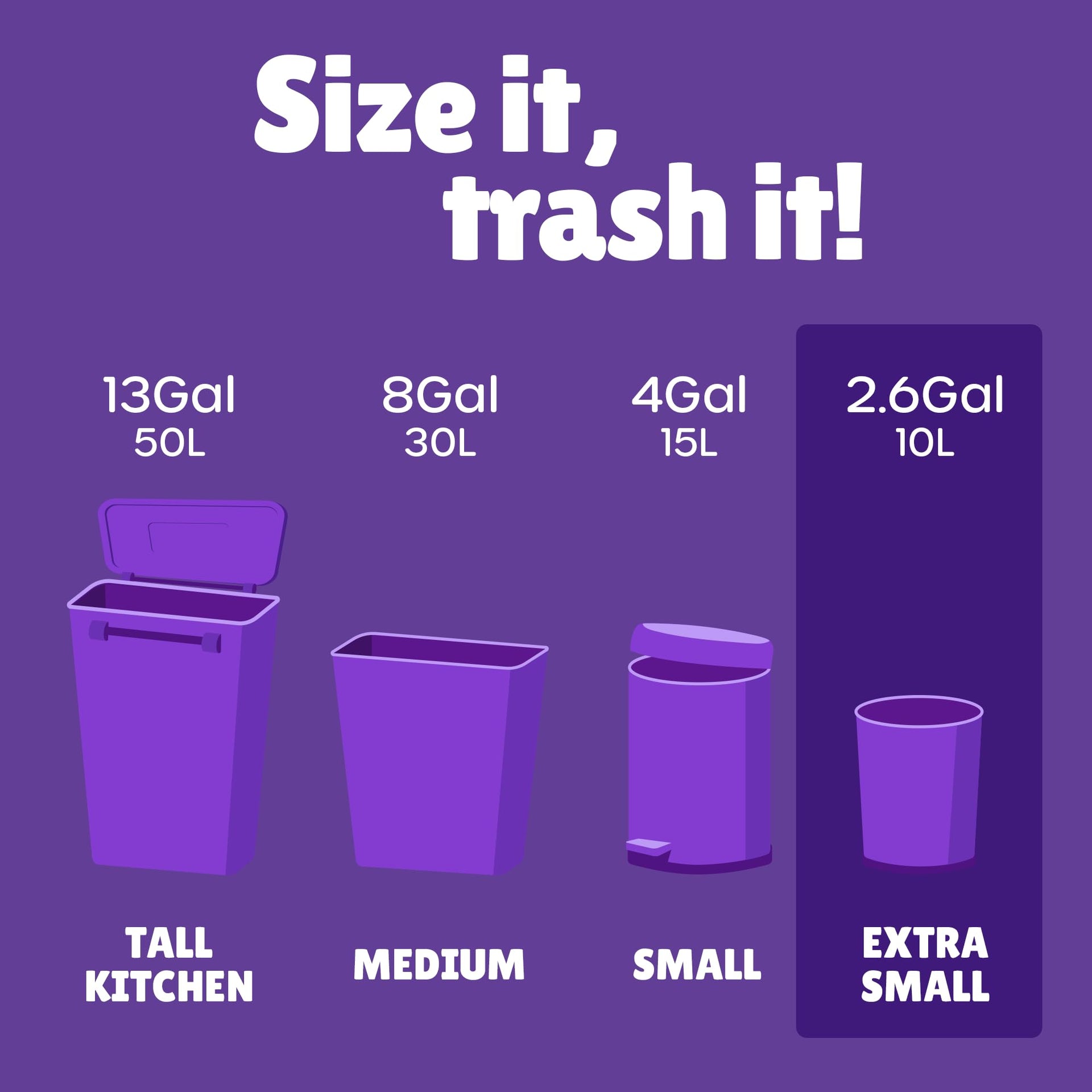 Small Bathroom Trash Bags (250 Count)