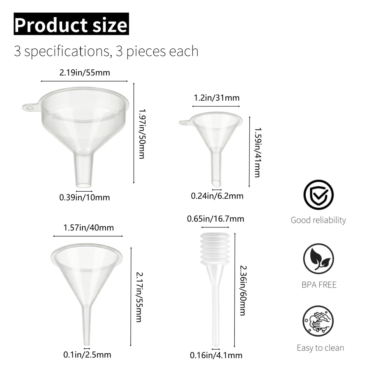 Small Funnel Kit (9 Count)