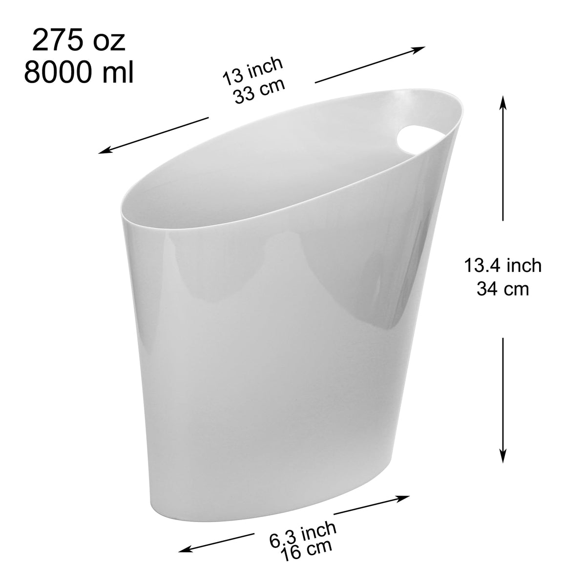 2 Gallon Slim Trash Can
