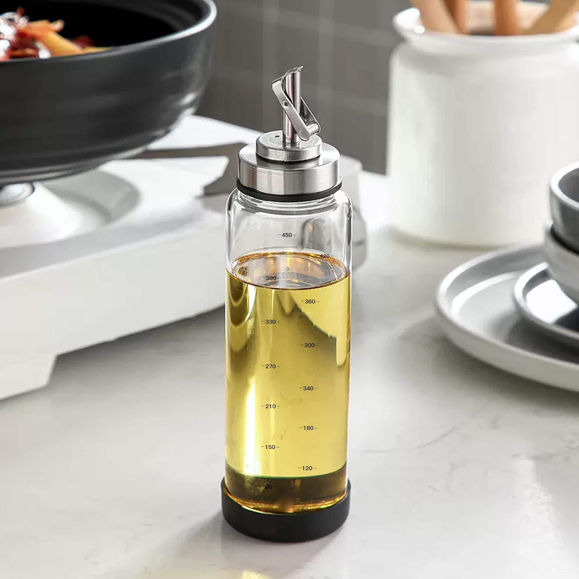 Glass Olive Oil Dispenser Bottle