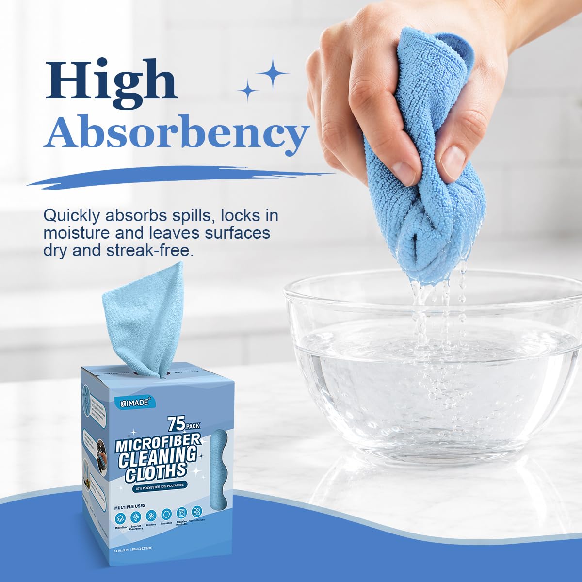 Microfiber Cleaning Cloth (75 Count)