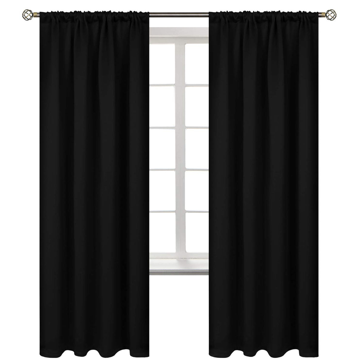 72 Inches Long Blackout Curtains for Bedroom (2 Count)