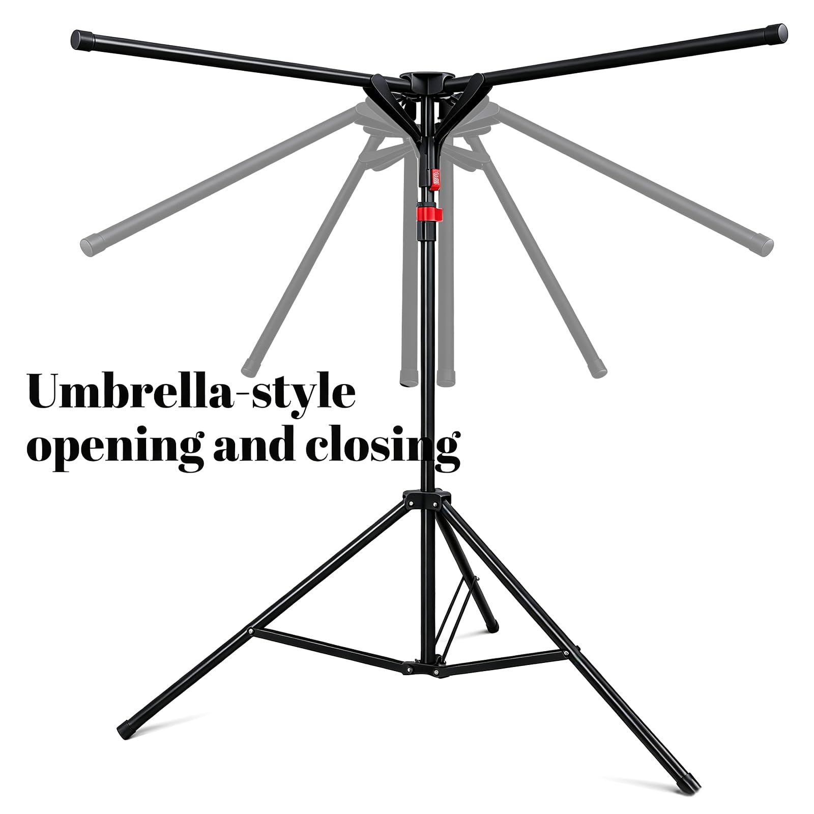 Black Clothes Drying Rack Tripod