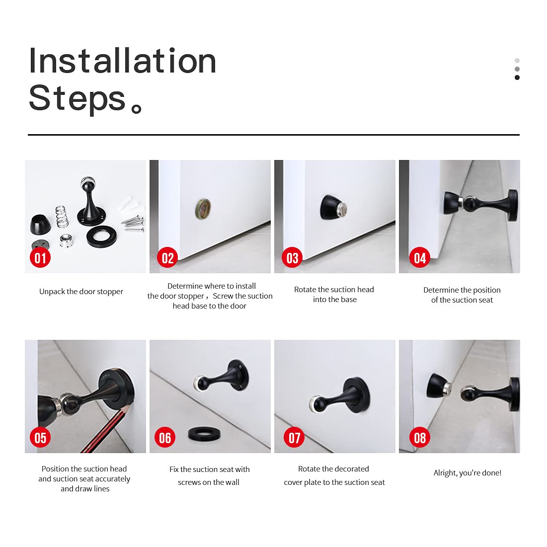 Door Stopper 1 Pack Magnetic Door Stops