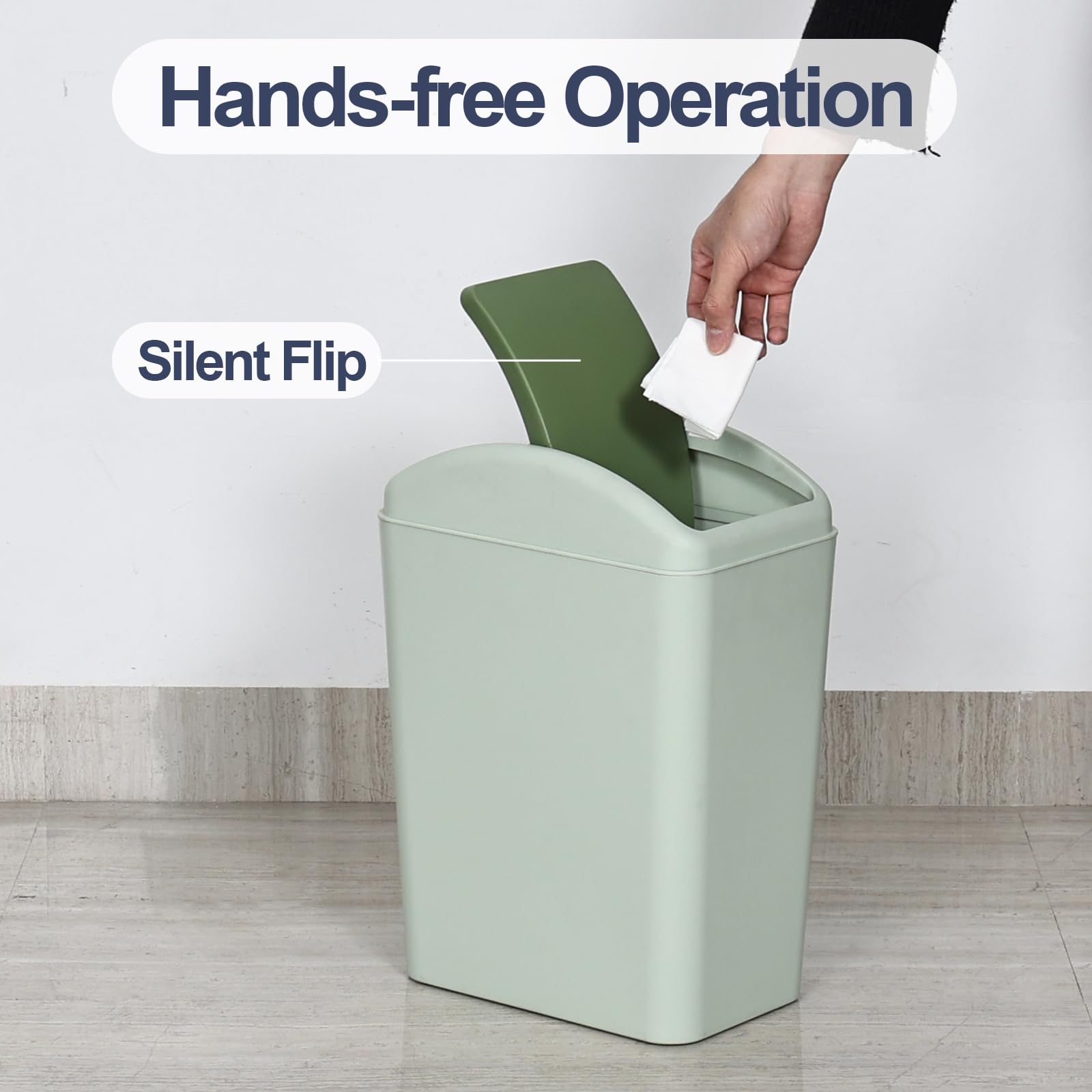 4.5 Gallon Swing Top Garbage Can