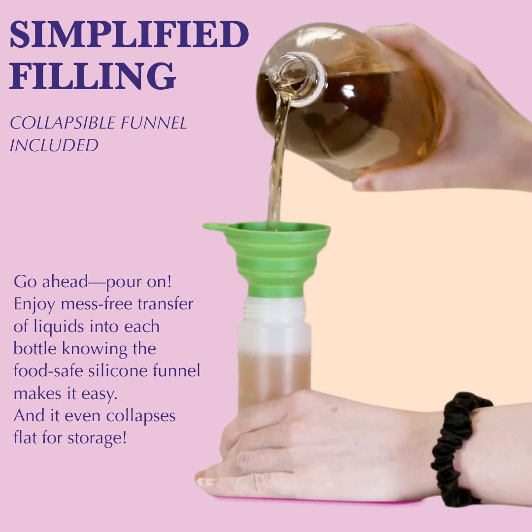 6 Pack Condiment Squeeze Bottles for Sauces (6 Count)