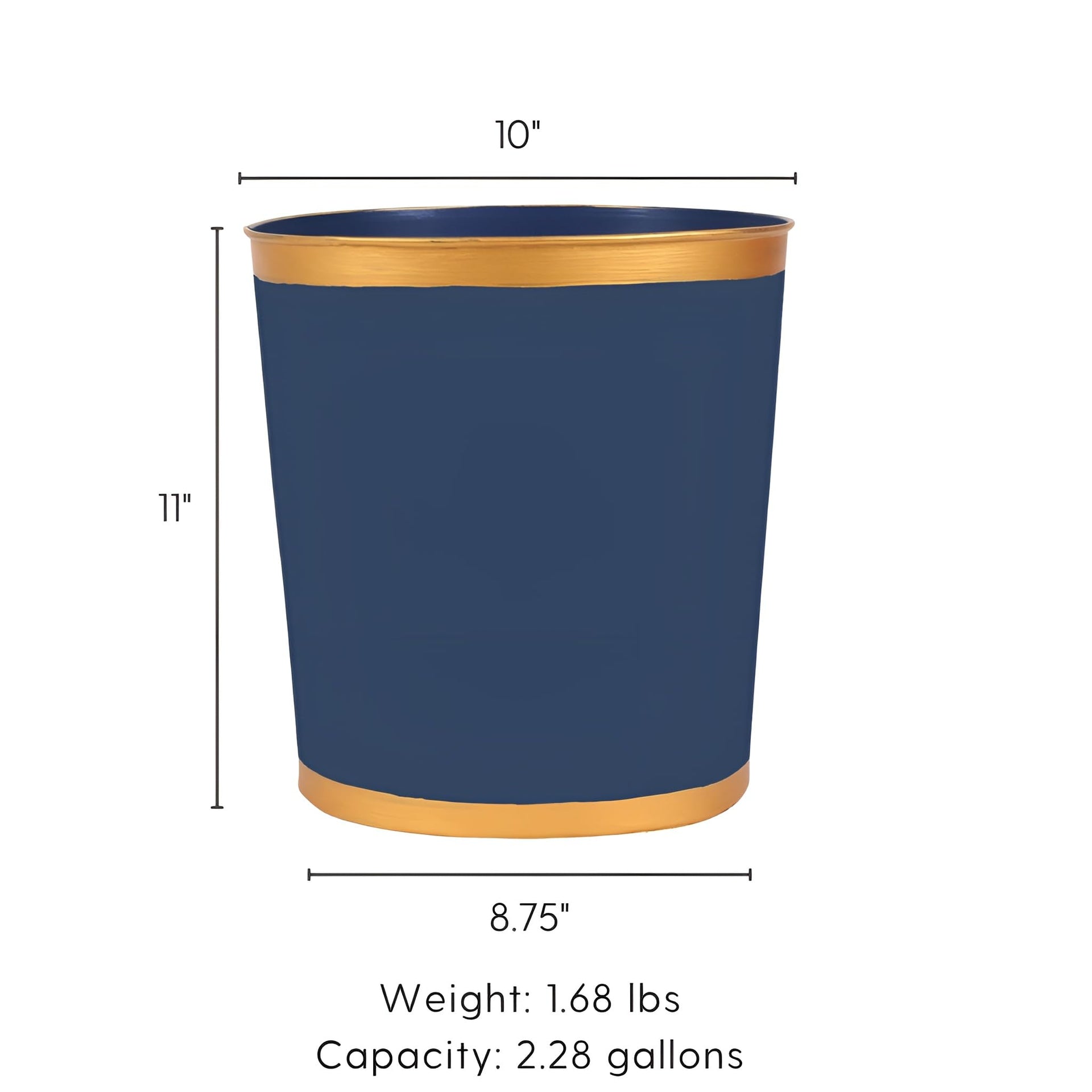 Mattie Line Oval Wastebasket & Garbage Bin