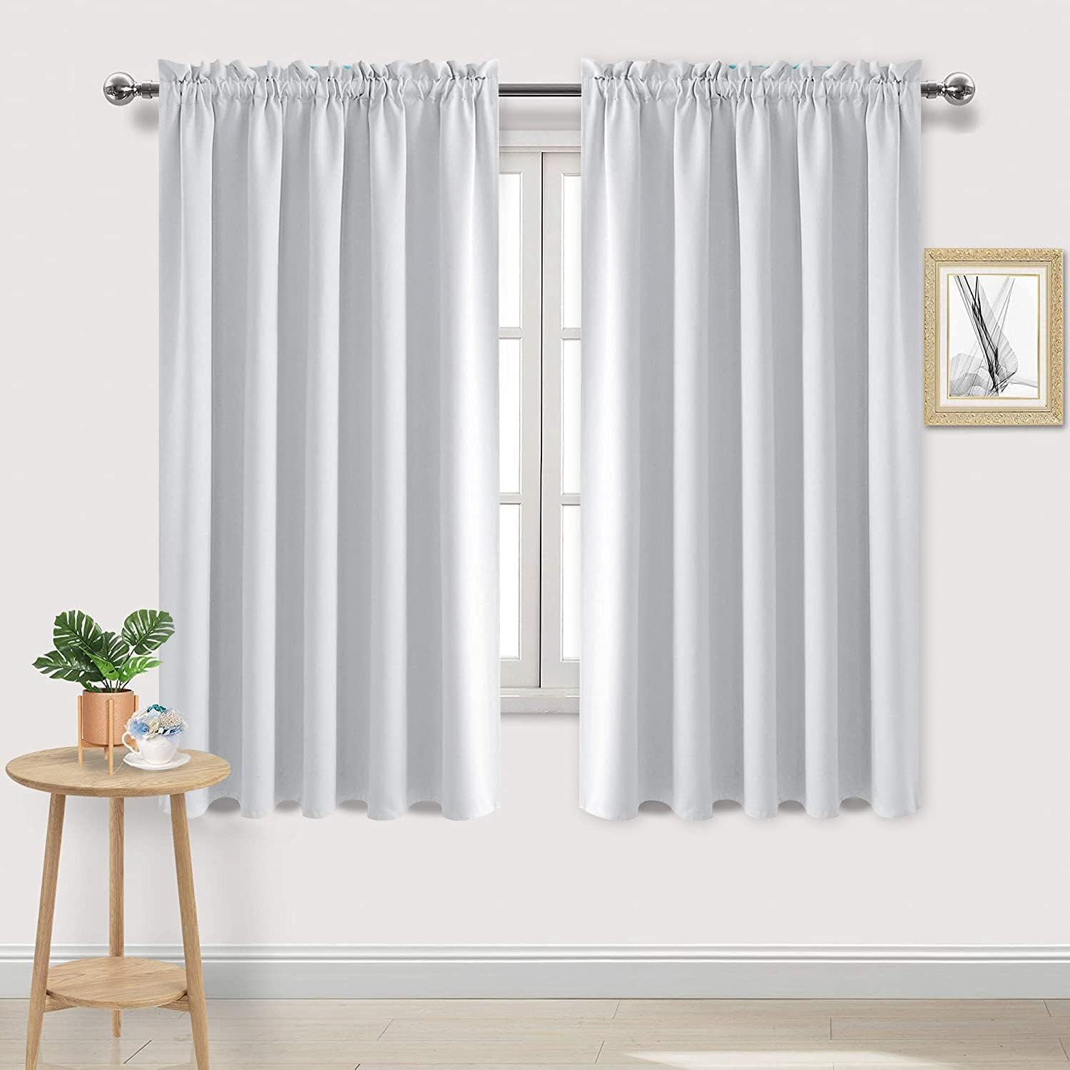 Wide Blackout Curtains for Living Room 70 x 72 Inch Long 2 Panels (2 Count)