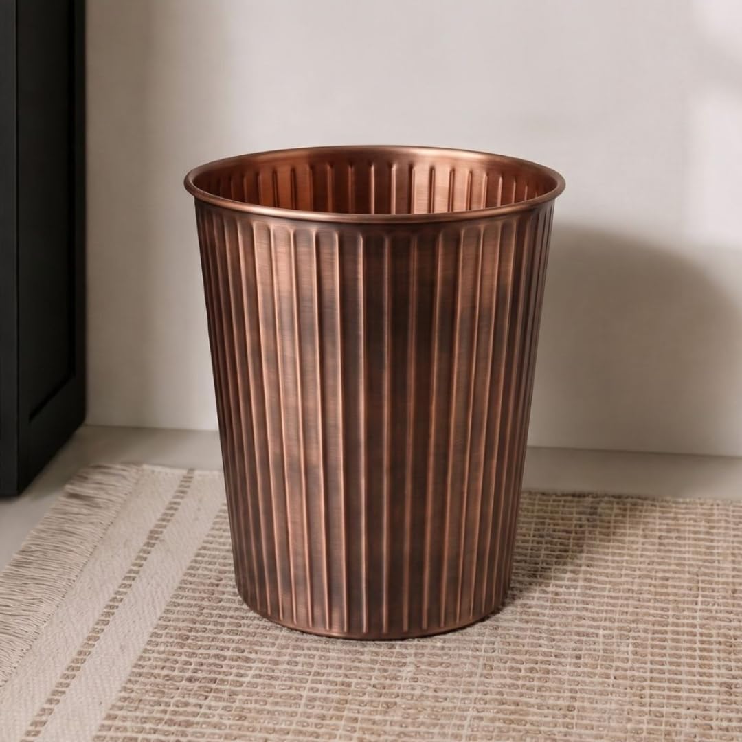 Metal Bathroom Trash Can