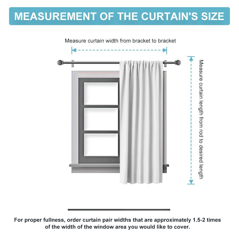 54 inch Curtains for Living Room Bedroom