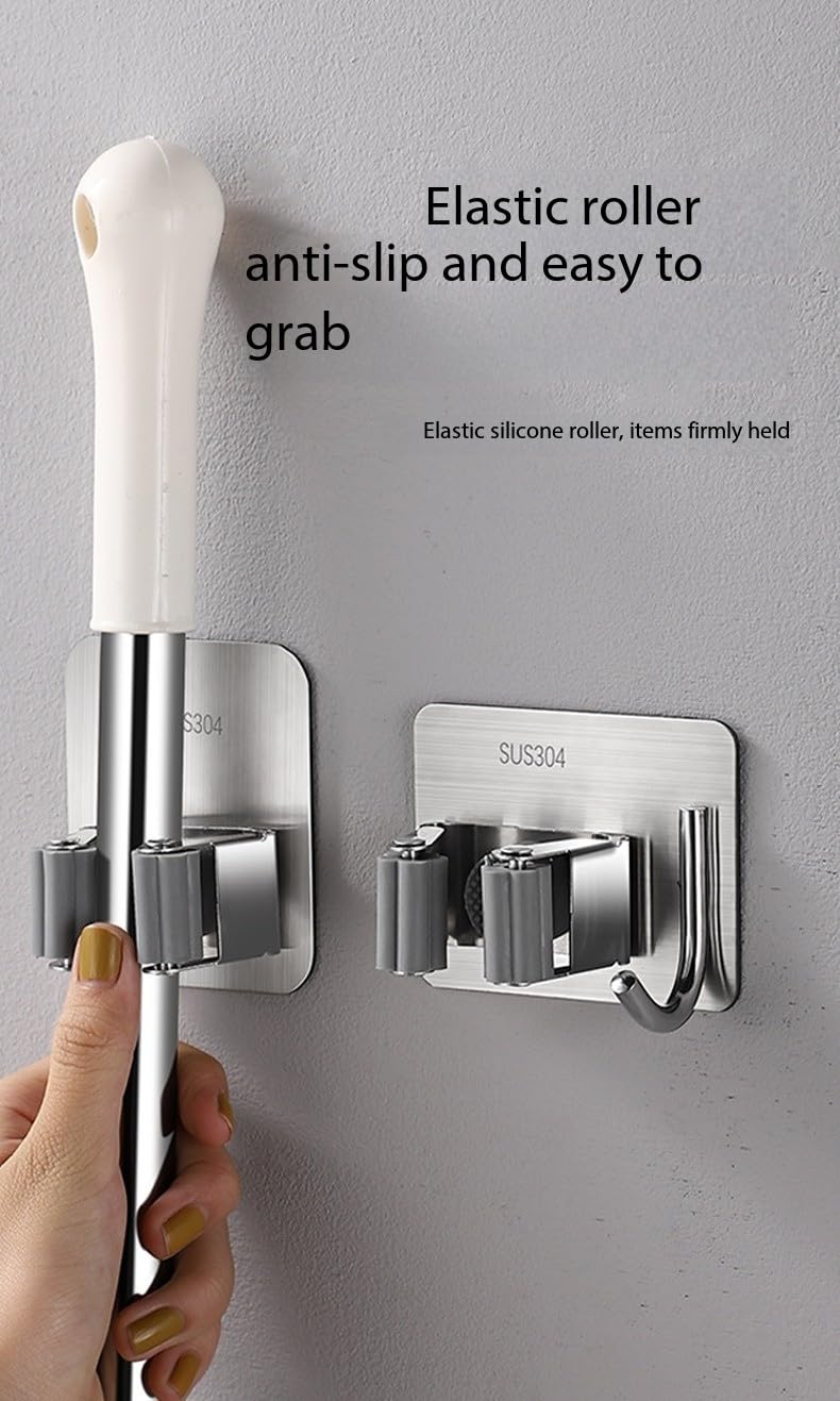 Wall Mount Broom Holder (6 Count)