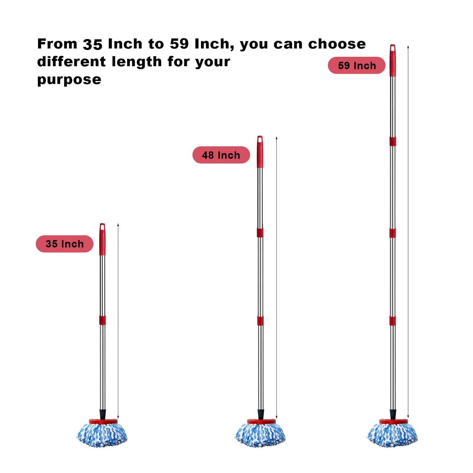 Spin Mop Replacement Handle