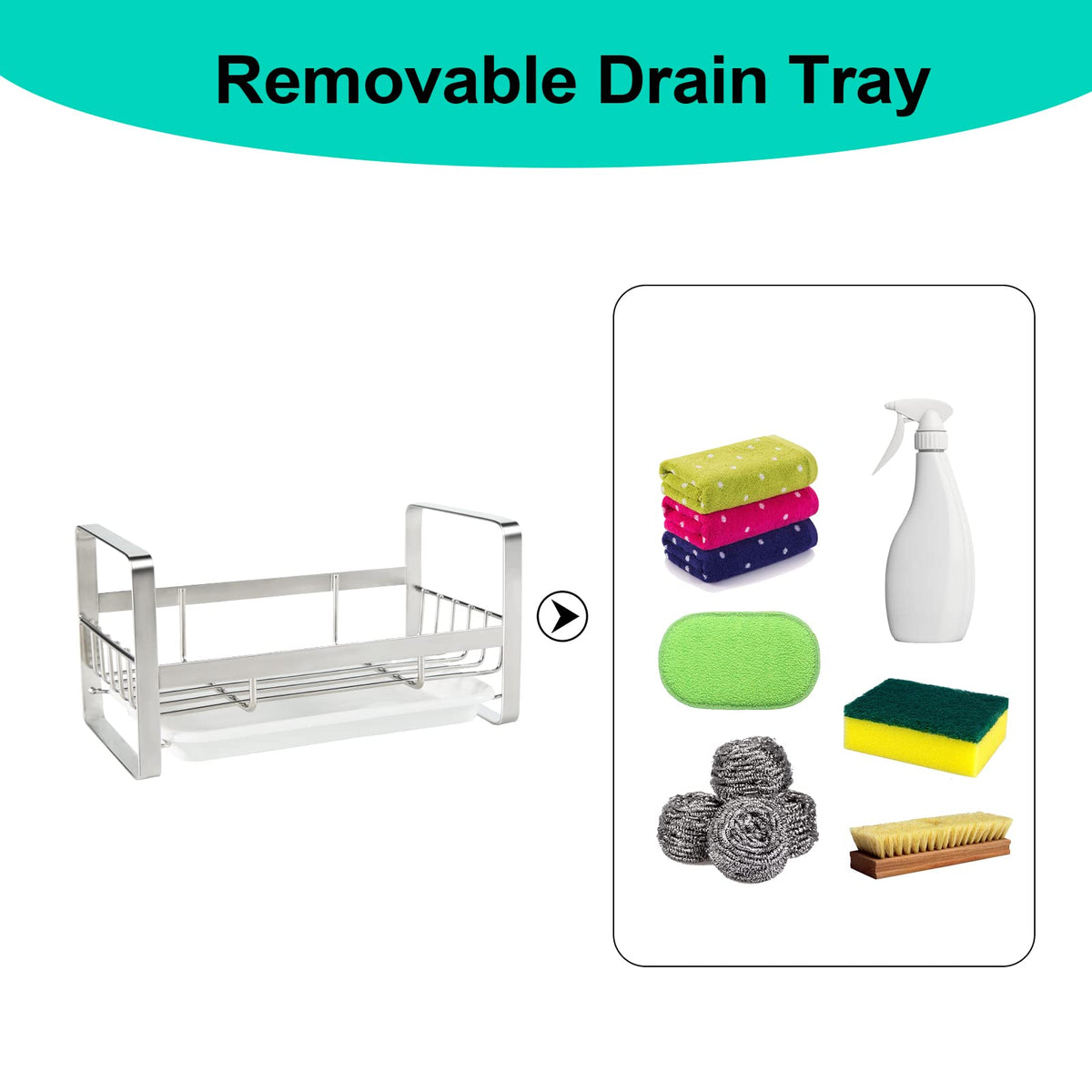 Sponge Holder for Kitchen Sink