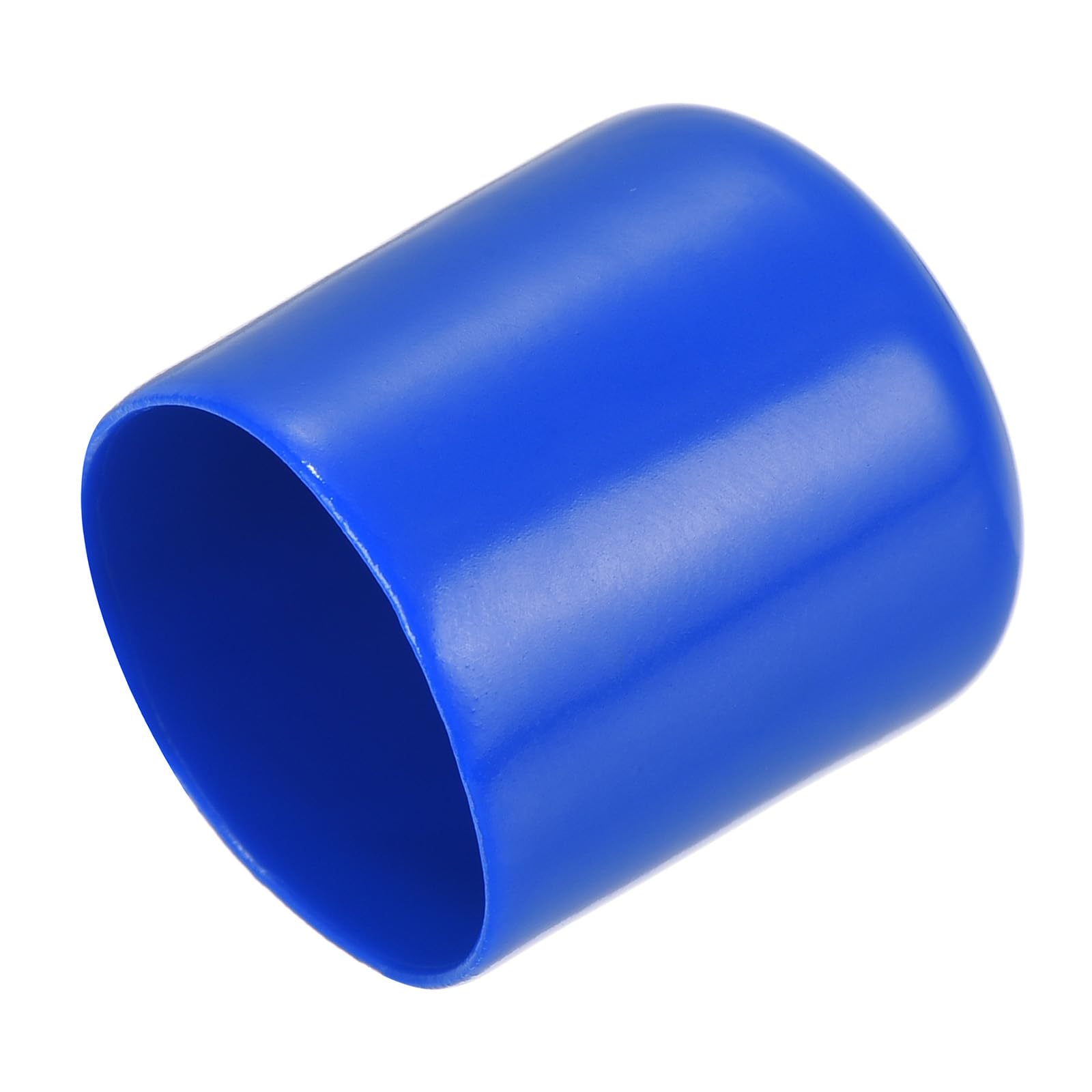 20pcs Rubber End Caps 23mm ID Vinyl Round Tube Bolt Cap Cover Screw Thread Protectors Blue