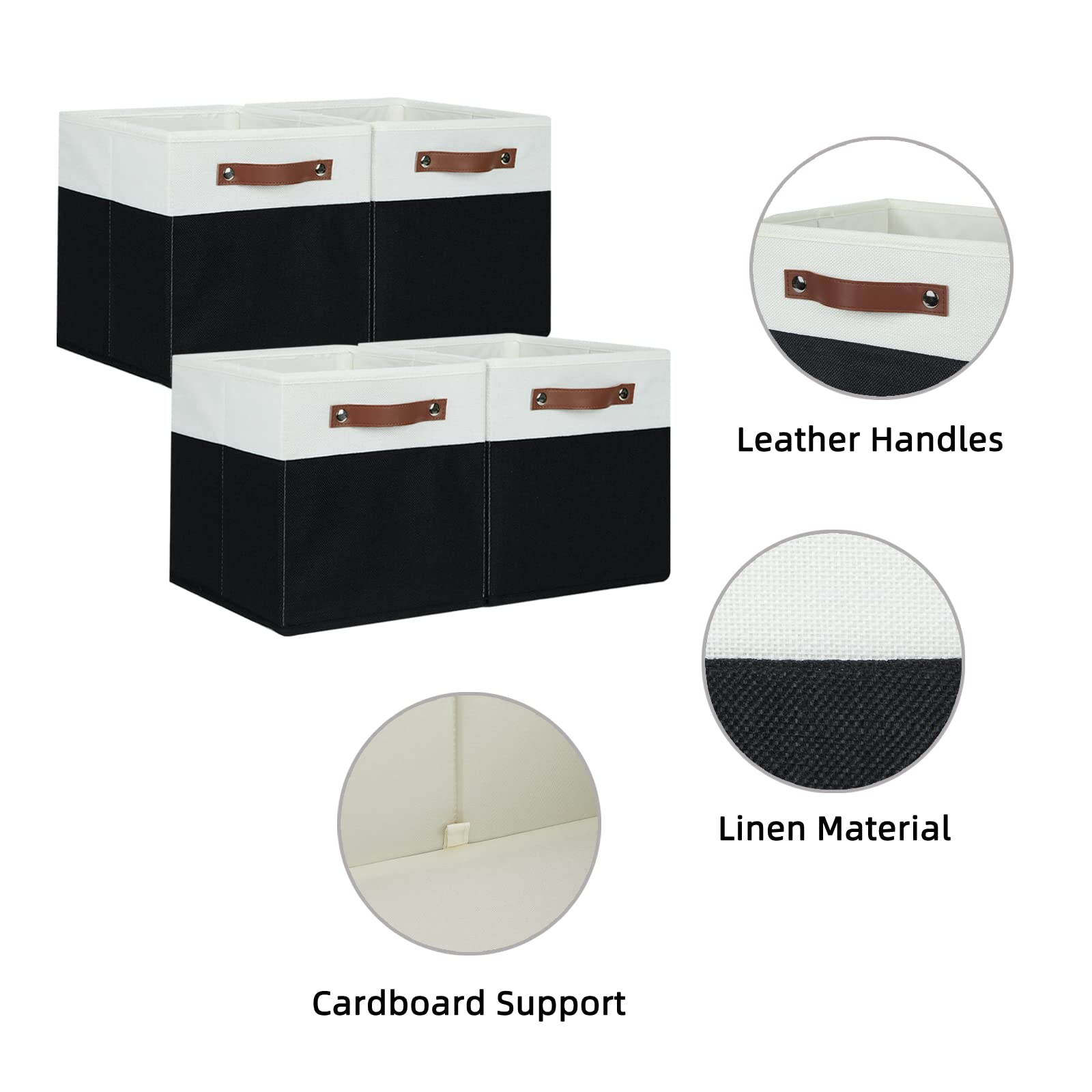 Cubes Storage Bins Set of 4 (4 Count)