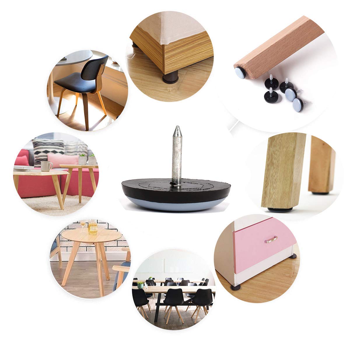 Furniture Glides Sliders (40 Count)