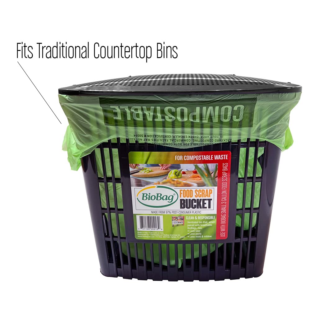 2.6 Gallon Compostable Bags with Handles by BioBag
