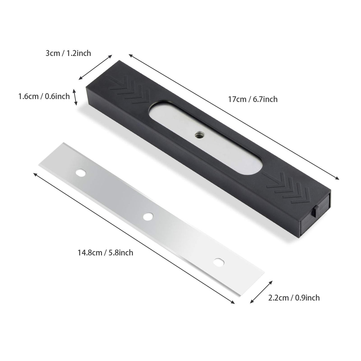 6 inch Razor Blades Paint Scraper Replacement Stainless Steel Blades for Window Scrapers