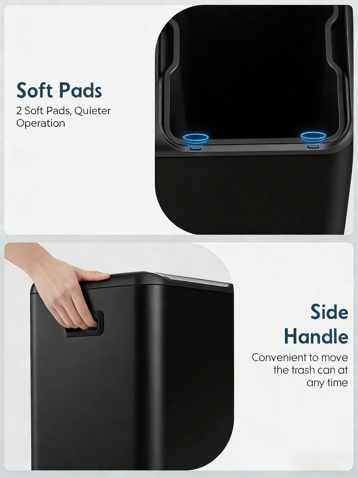 16Gal Dual Trash Can w (2 Count)