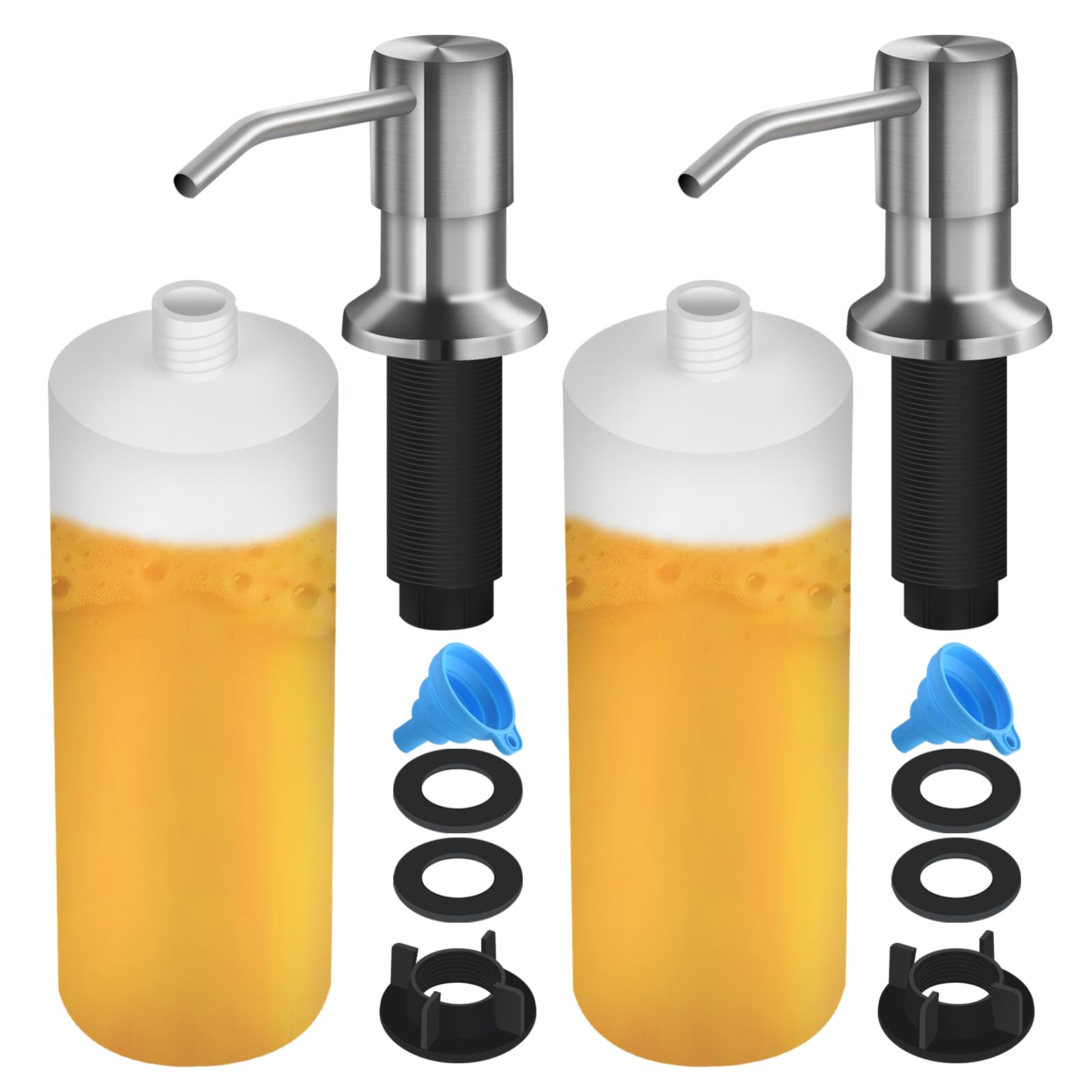 Soap Dispenser for Kitchen Sink (2 Count)