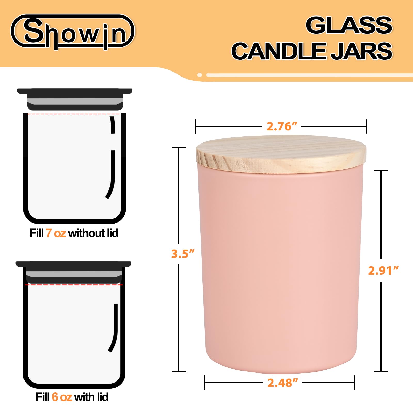 Thick Candle Jars for Making Candles 12 Pcs