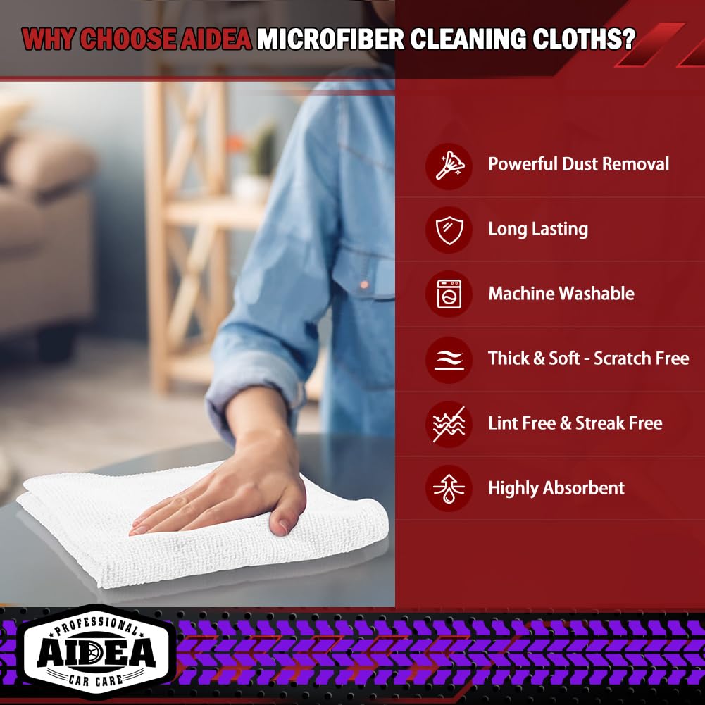 White Microfiber Cleaning Cloth 150PK (150 Count)