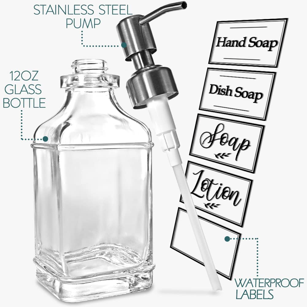 Antique Design Soap Dispenser with Rust Proof 304 Stainless Steel Pump