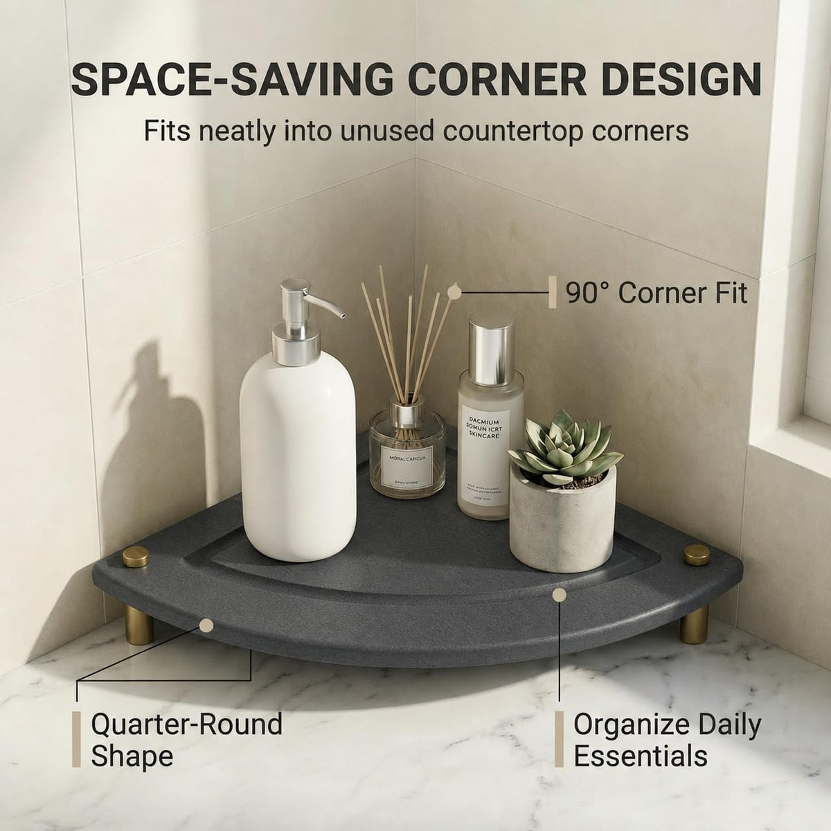 Corner Counter Shelf