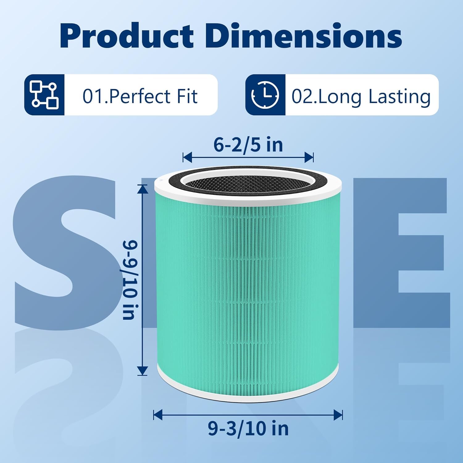 Core 400S Replacement Filter for LEVOIT Core 400S Smart WiFi Air Purifier (2 Count)