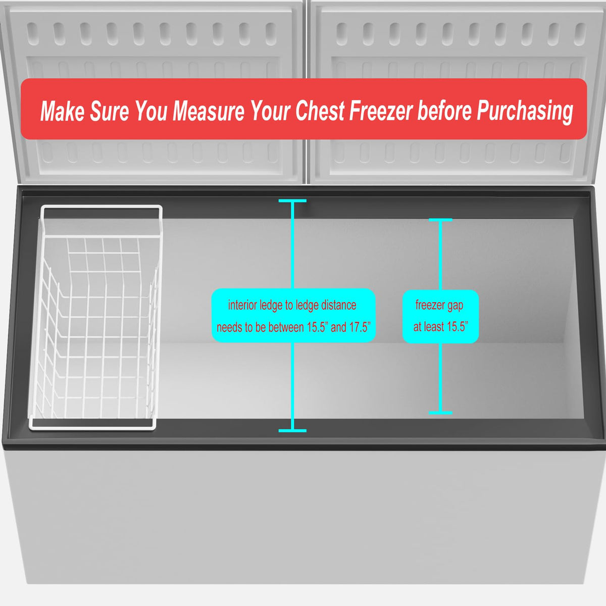 Chest Freezer Baskets (2 Count)