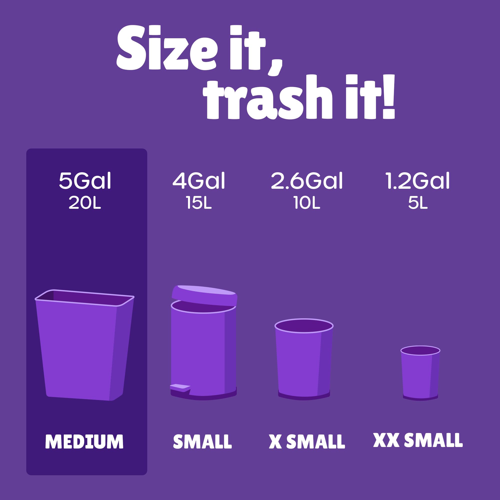 Small Garbage Bags (150 Count)
