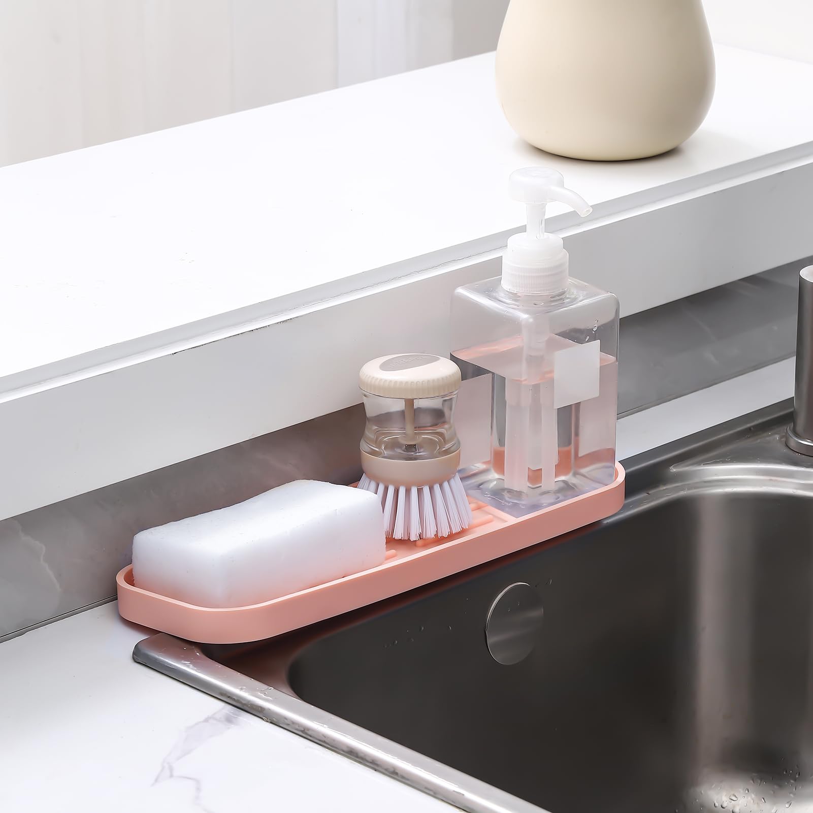 Silicone Kitchen Sink Organizer Tray for Multiple Usage