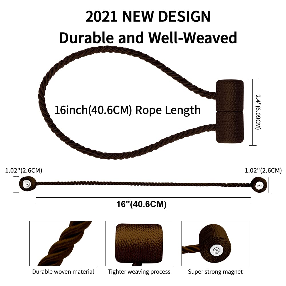 18 Inch Strong Magnetic Curtain Tiebacks