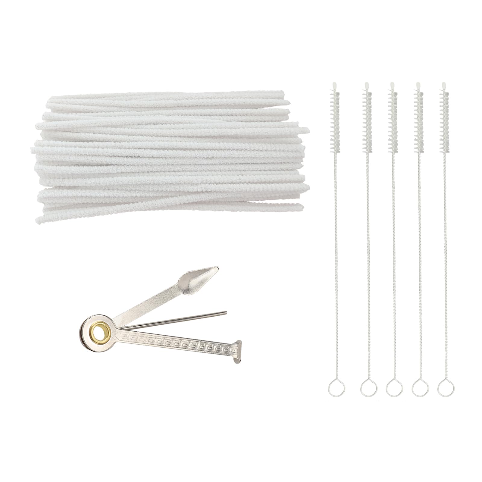 56 Pcs Pipe Cleaner Kit 50 Strips 1 Tamper Tool 5 Brushes Set (5 Count)