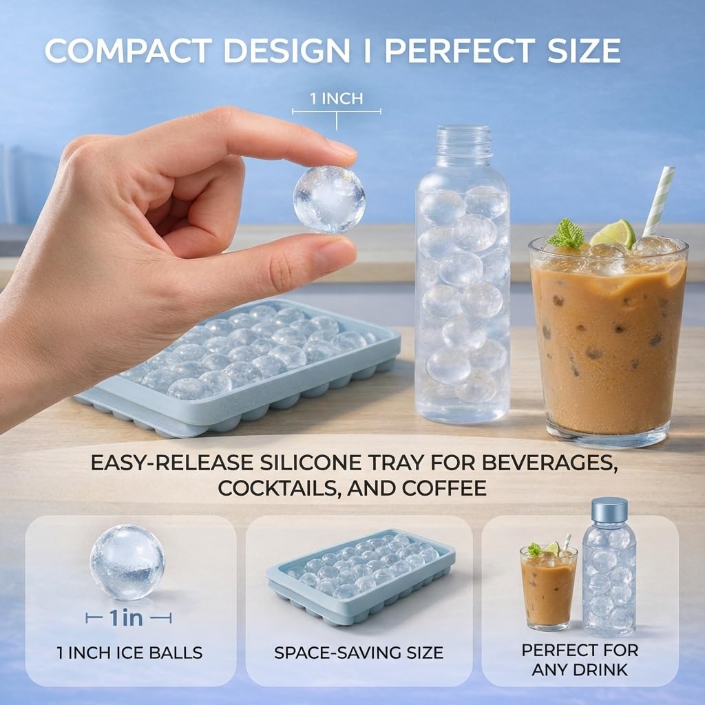 Ice Cube Tray with Lid and Bin (2 Count)