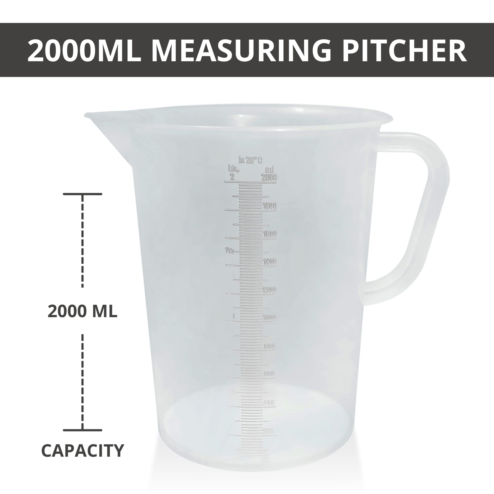 Plastic Graduated Measuring and Mixing Pitcher