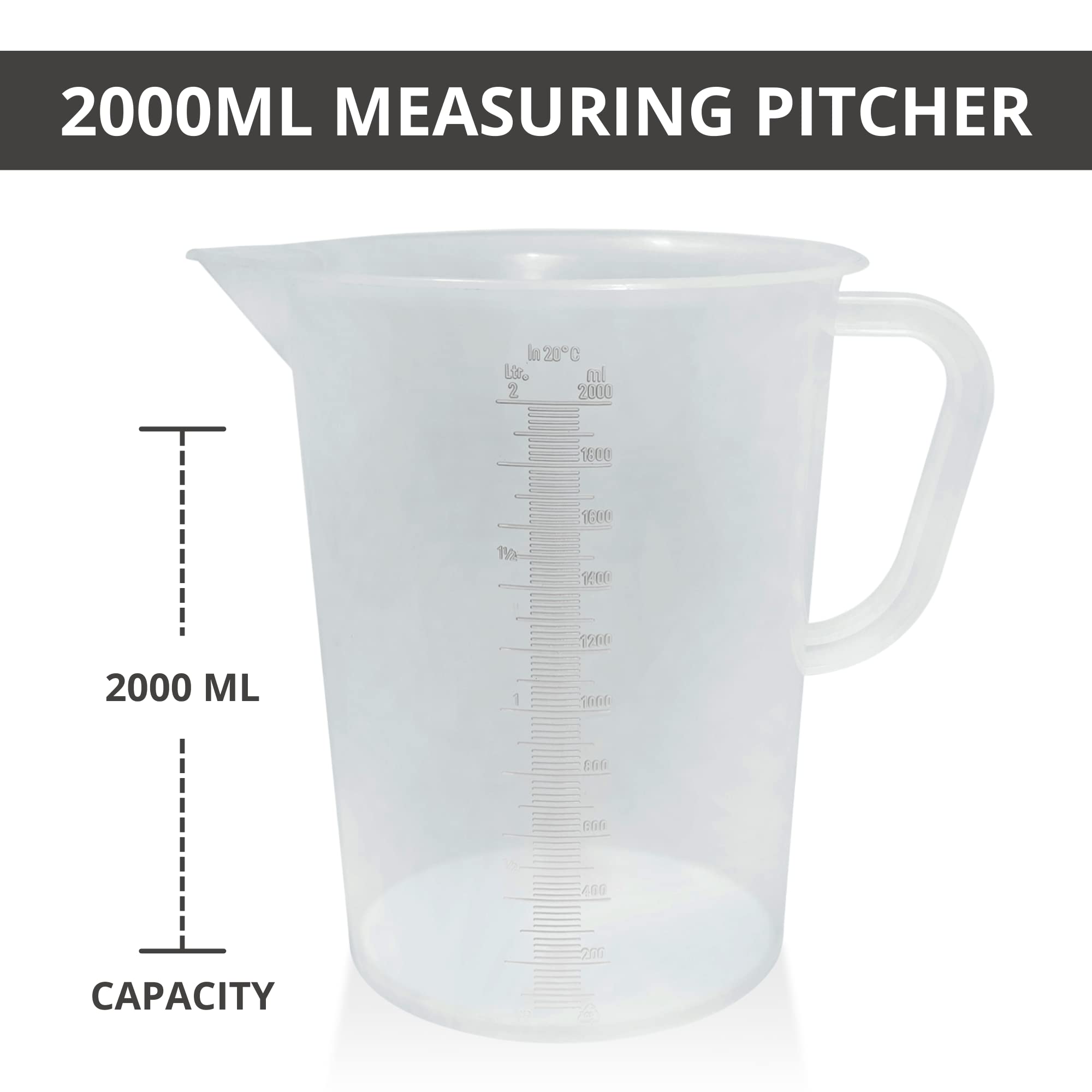 Plastic Graduated Measuring and Mixing Pitcher