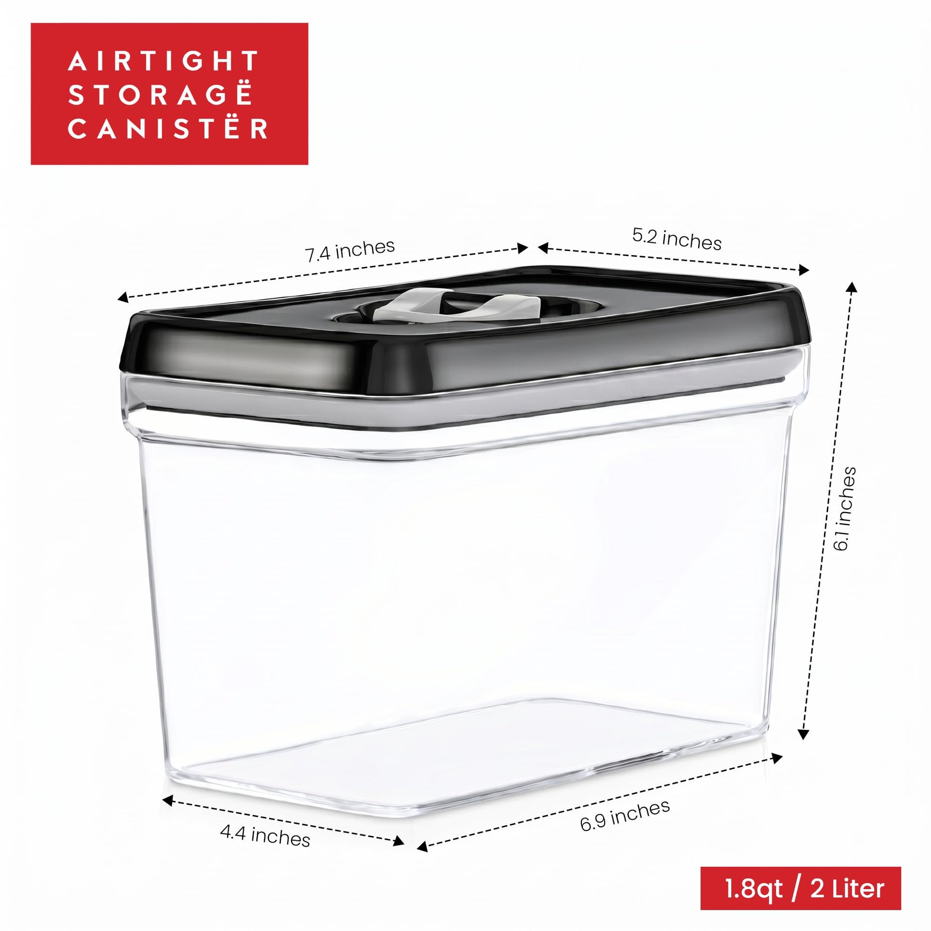 Airtight Food Storage Containers (4 Count)