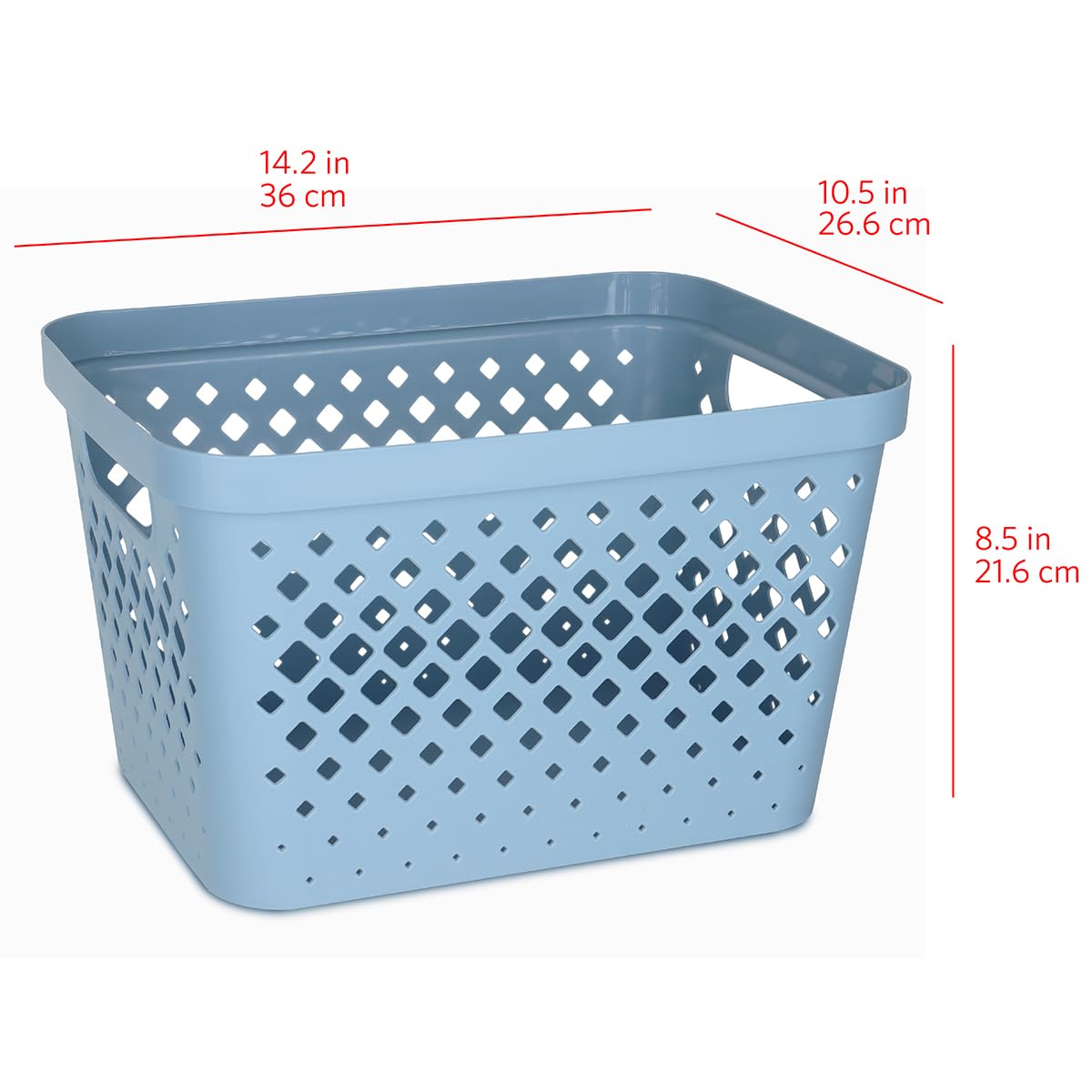 Plastic Storage Basket Set (6 Count)